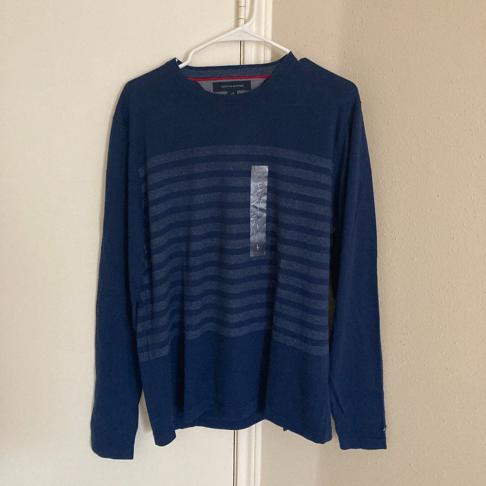 Tommy Hilfiger Mens Navy Blue Long Sleeve